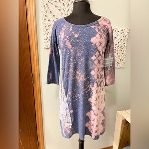 Gap size S up-cycled Scrappy Fab dress or long shirt